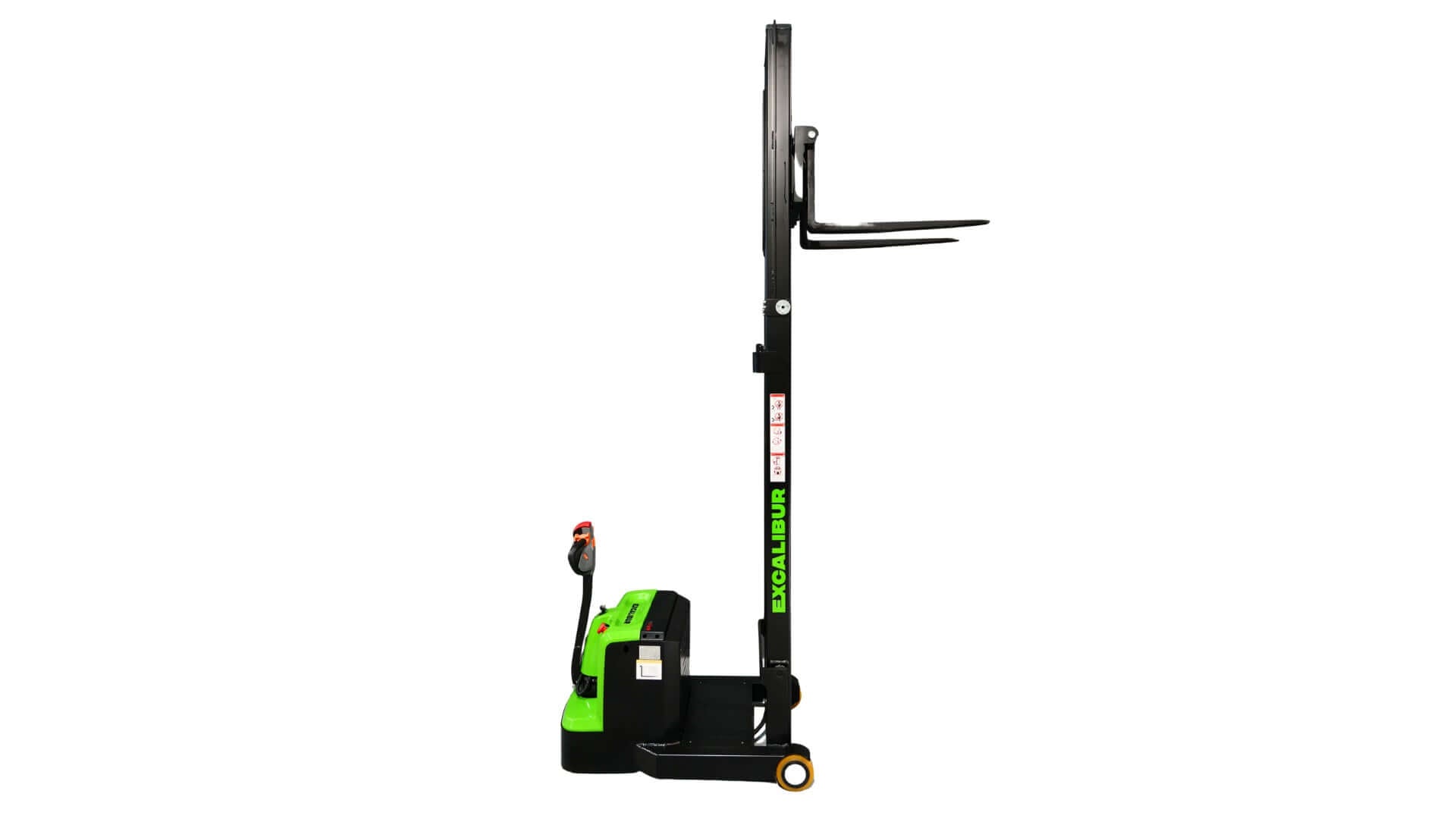 1 Tonne Electric Pallet Jack showcasing compact design and efficient lift for material handling operations.