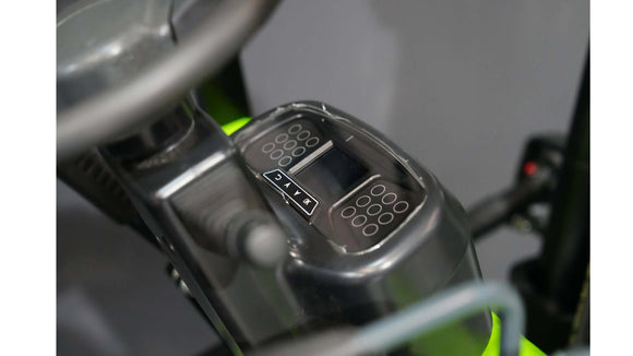 Control panel of a 2.5 Tonne LPG Forklift detailing keypad and display for operation management.