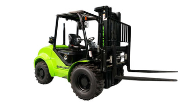 3.5 Tonne 4WD Forklift by Excalibur Machinery, designed for power and all-terrain versatility in material handling.