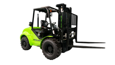 3.5 Tonne 4WD Forklift by Excalibur Machinery, designed for power and all-terrain versatility in material handling.