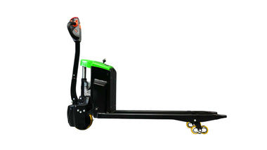 1.5 Tonne Electric Pallet Jack from Excalibur Machinery, compact and reliable for efficient material handling.