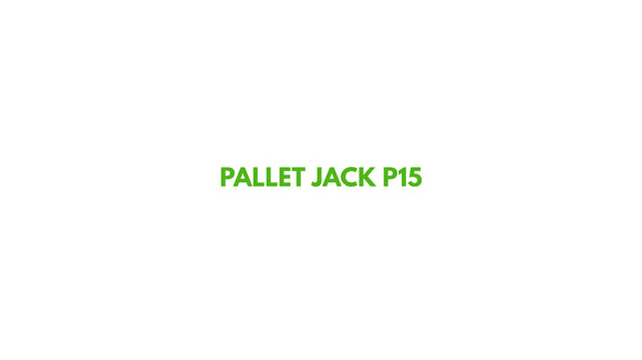 Showcasing the Pallet Jack P15, a reliable and compact tool for efficient material handling.