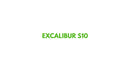 Excalibur S10 logo showcasing brand name for electric pallet jack promotional material.