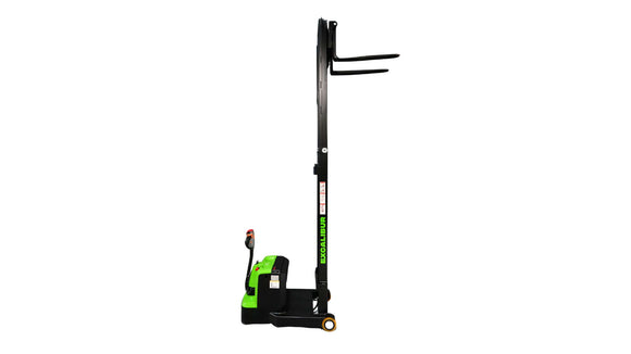 1 Tonne Electric Pallet Jack from Excalibur Machinery, ideal for efficient material handling in warehouses and retail.