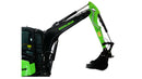Excalibur 3.8 Tonne Excavator's hydraulic arm and bucket, designed for heavy-duty operations and precision digging.